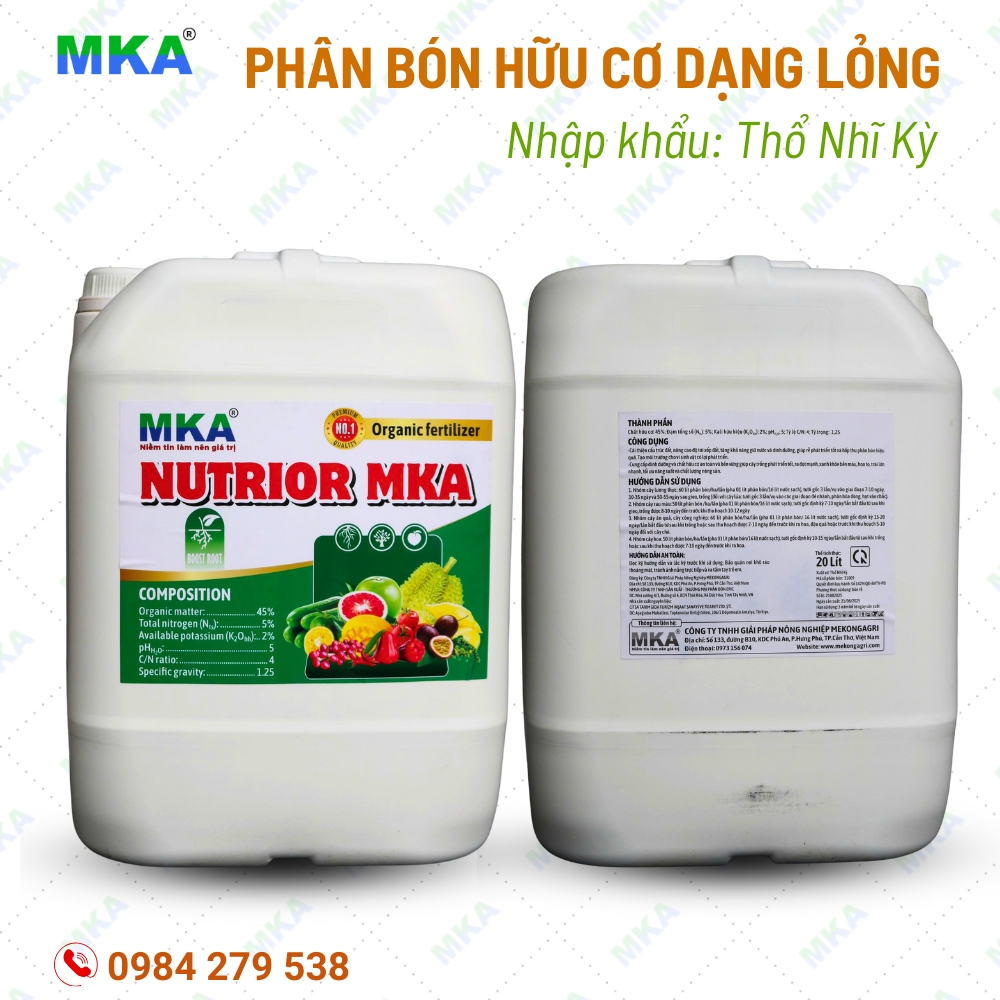 Phân bón hữu cơ dạng nước Nutrior MKA